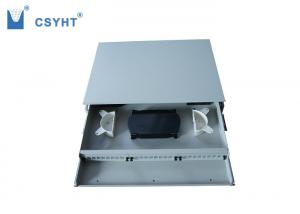 China 19inch rack mounted fiber optic patch panel drawer type 1U 24 SC port on sale