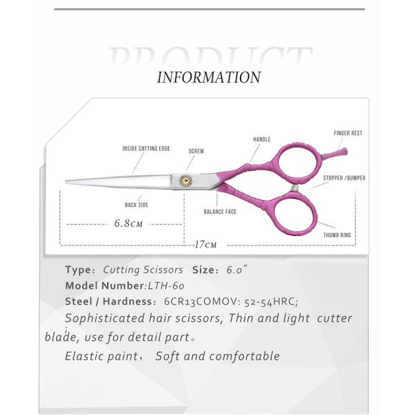 Light Slim Colourful Scissors UFO Screw Sharp Blade Tip Smooth Handfeel