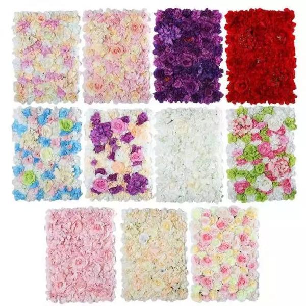 Top Quality Artificial Flower Wall 40*60cm Size Per Panel For Wedding And Home Decoration