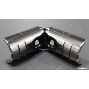 China 90 degree Metal Pipe Connectors lean pipe Corner Joint Metal wholesale