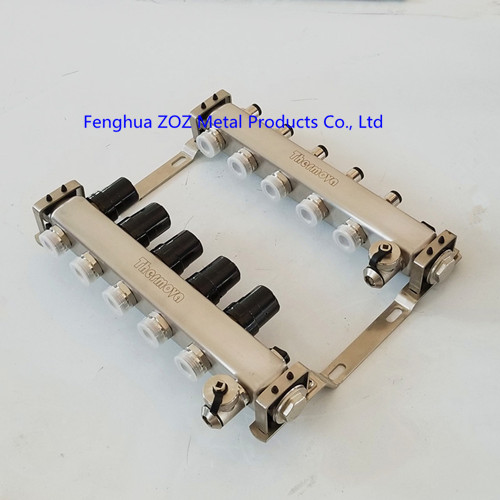 ZZ18056 Stainless Steel Underfloor Heating Manifold with Adjust Valves