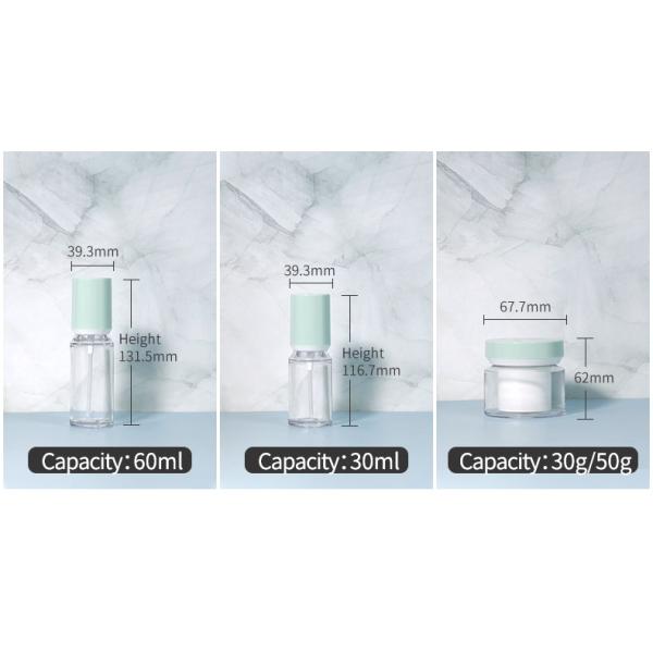 100ml Transparent Plastic Bottle Cosmetic Bottle Set 50g For Face Body Cream