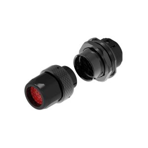 China 28 Pin Waterproof Signal System Metal Shell Receptacle Plug Connector wholesale