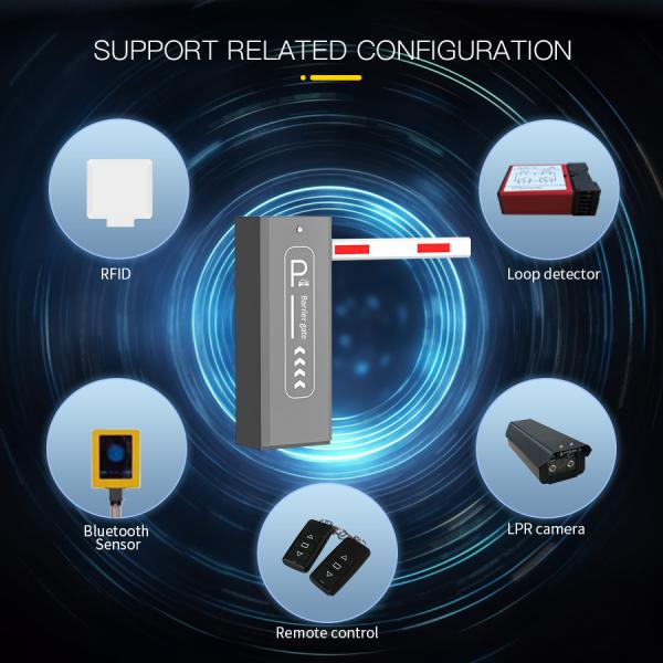 HCW Variable Frequency Rising Arm Four Fence Barrier Gate 160W