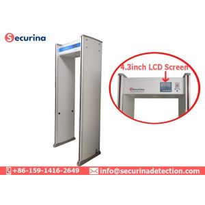 8 Distinct Pinpoint Zones Airport Security Metal Detectors , Full Body Metal