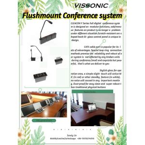 China Flush Mounting Audio Conference System Digital Microphone Meeting Room Microphone wholesale