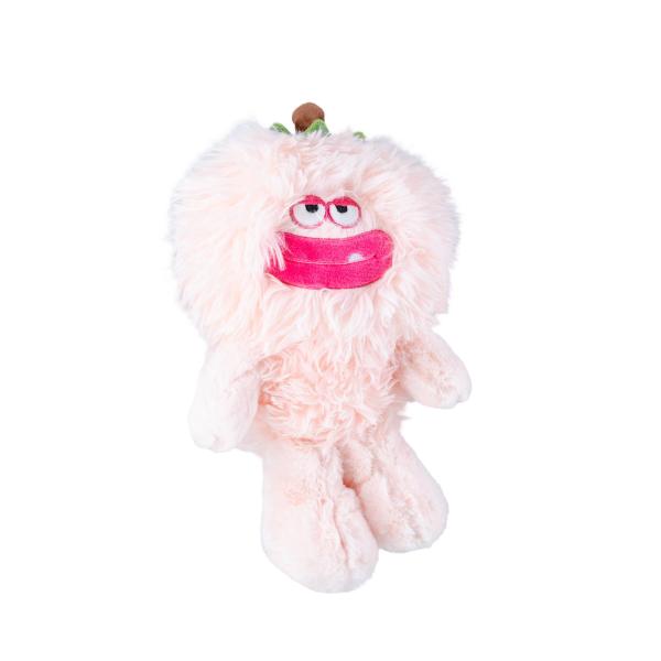 Washable Comfortable Peach Monster Plush Toys Doll Long Hair With Lint Free Fabrics