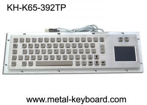 China USB Port Industrial Metallic dust proof Panel Mount Keyboard with Touchpad wholesale