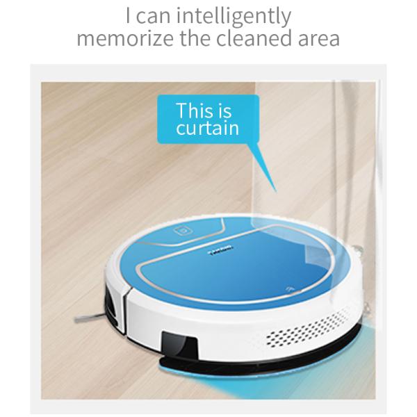 Intelligent 28W 2600mAH Automatic Floor Clening Robot Dry and Wet Sweeper