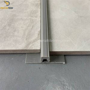 China Grey Color PVC Tile Expansion Joint Strips For Subdividing Large Tile Bays wholesale