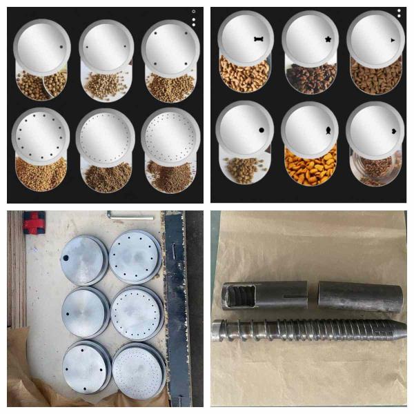 500-1000kg Screw Feed Extruder Cat Dog Floating Feed Extruder Machine Industrial