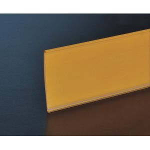 China Customized Supermarket Store Shelf Data Strips PVC for Malls , Yellow wholesale