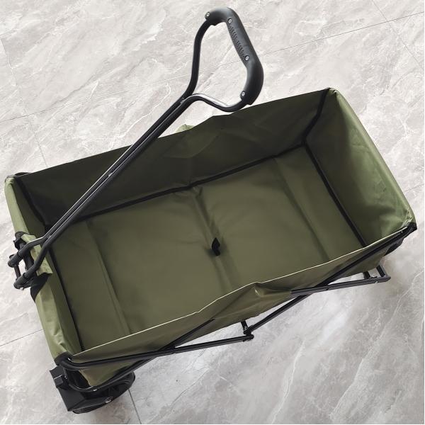 Beach Wagon Cart Grocery Slider Cart Collapsible Utility Folding Wagon Stroller