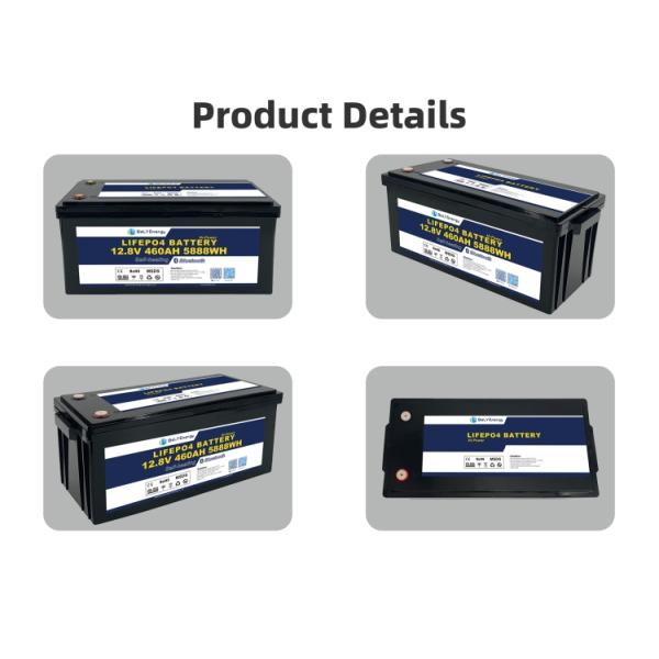 5000 Cycles Versatility Fast Charging Off-Grid Solar Battery 12.8V 460Ah With Bluetooth