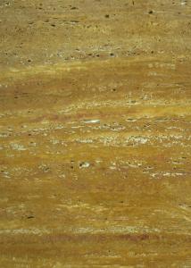 Gold Travertine Yellow Gloss Marble Floor Tiles Polished CE Certification