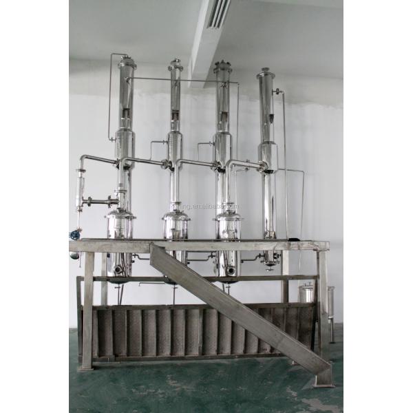 PLC Single Effect Falling Film Evaporator 1000-10000l/H Oil Distillation Ethanol Recovery System