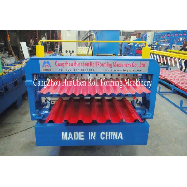 Durable Double Layer Roll Forming Machine Mitsubishi / Siemens Control System