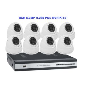 Buy cheap 8CH 5.0MP H.265 POE NVR KITS With Dome IP IR Camera from wholesalers