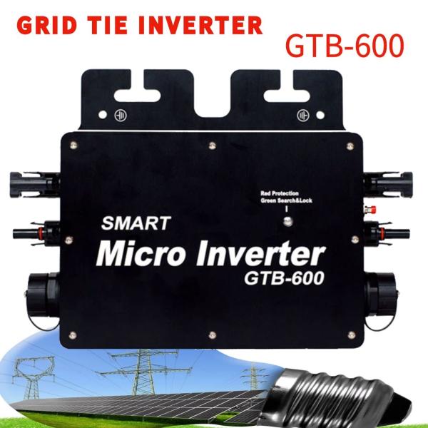 Single Phase 300W 24V Solar Micro Inverter , Micro Grid Tie Inverter