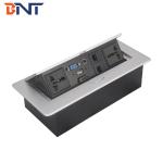built in table design with EU standard power plug desk pop up power socket