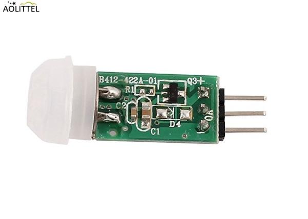 Quality 3m-5m Miniature Controller PIR Dectector Module Passive Infrared Motion Sensor SB412 With Fresnel lens PCB Resistor for sale