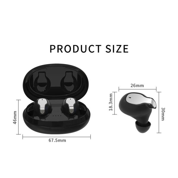 3D Stereo 400mAh 46mm Sweatproof Wireless Bluetooth Earbuds