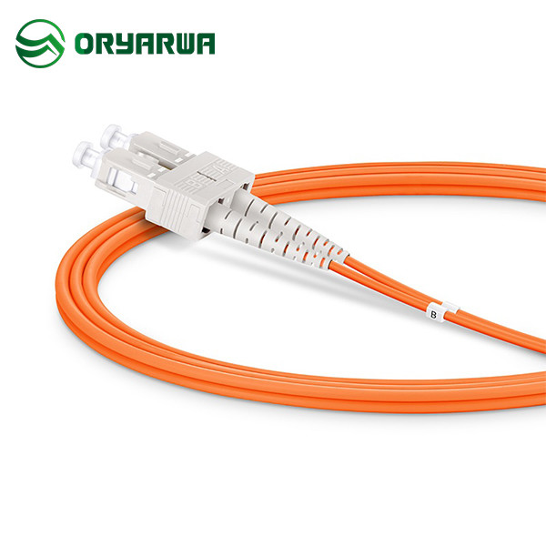 LC UPC To SC UPC OM2 Fiber Optic Multimode Jumper Duplex