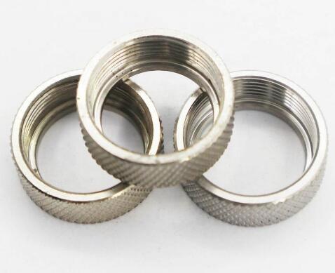 Quality Brass Knurl Machining Customized Nut Locking Ring Zinc Plate Surface for sale