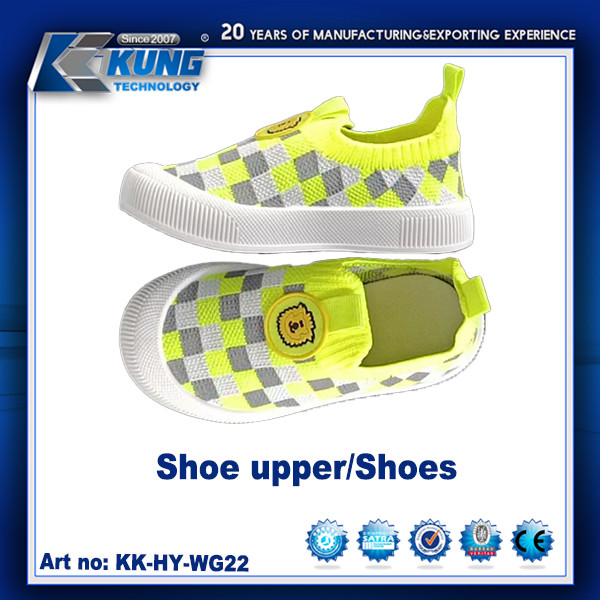 Customized Logo Printing Children Safety Shoes Upper High Elastic