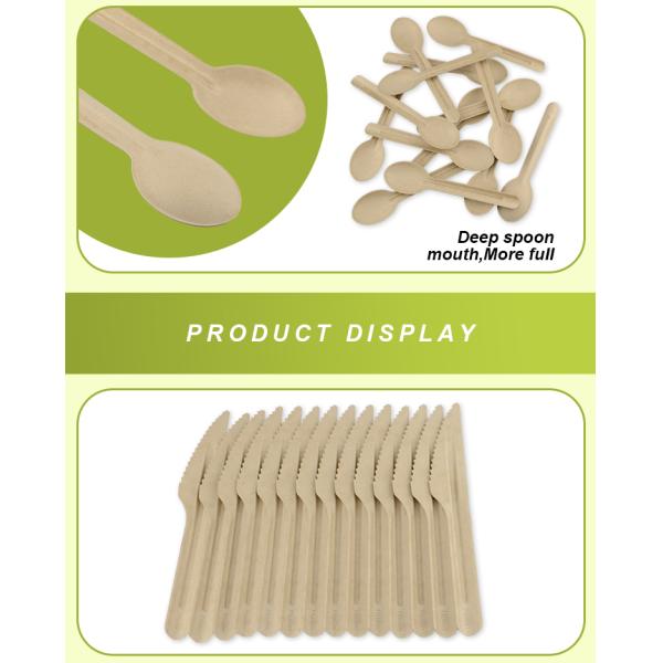 16cm Bagasse Biodegradable Disposable Utensils For Party Factory Wholesale