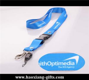 China heat transfer printing polyester lanyard manufacture wholesale with metal hook on sale
