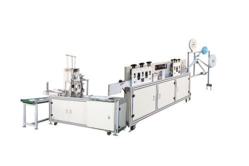 Custom Medical Mask Making Machine , Auto Face Mask Cutting Folding Packing