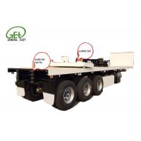 China 35T Capacity 40ft 3 drum axles Container Shipment Flatbed Semi Truck Trailer for sale