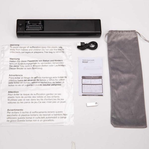 Portable Bluetooth Thermal Printer A4 for Android and iOS USB Powered Multi Language