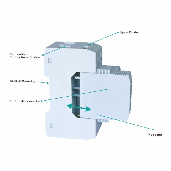 BR-12.5M 4P Type 1 Surge Protection Device spd surge protector ac type 1 12.5ka spd