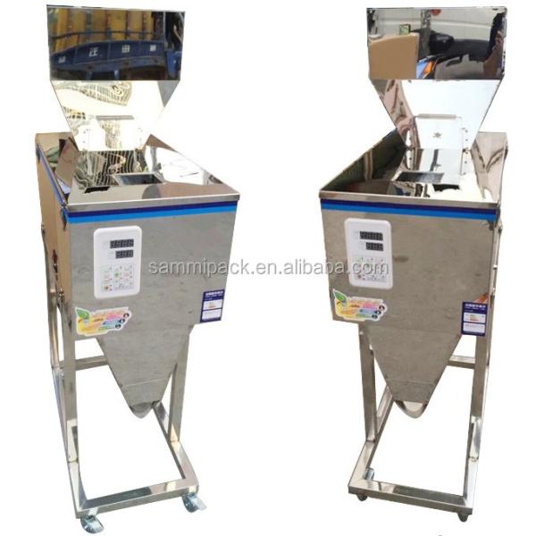 High Quality 100-3000g Weighing Machine Semi Automatic Spice Powder Weighing Filling Machine Vibration Weigher with Big Hopper