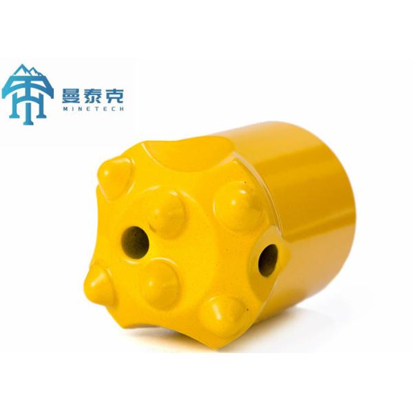 Rock Drill Tool Tapered Button Bit 34mm 6 Buttons 11 Degree Tungsten Carbide