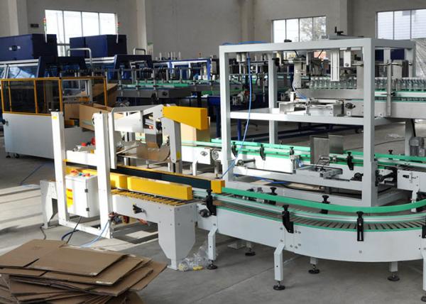 Automatic Drop Down Carton Case Packer 30packs/Min Wrapping Machine