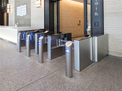 DC24V Automatic Flap Swing Gate Motor For Supermarket Entrance Access Control