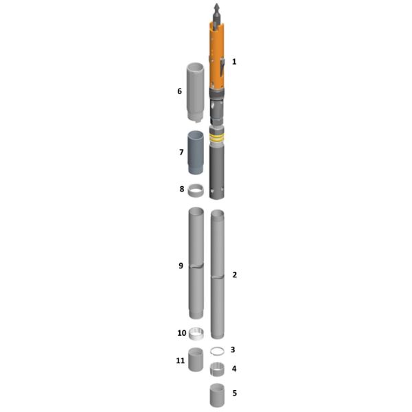 Hq Surface Wireline Core Barrel Backend NQ Double Tube Core Barrel