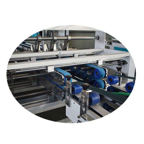 2800 Touch Screen Carton Box Folder Gluer Machine Corrugated Cardboard Making