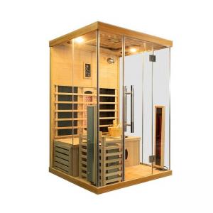 China Full Spectrum And Stove Heater Wooden Indoor Infrared Steam Sauna Combine on sale