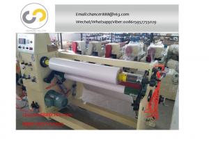China Single shaft rewinding machine for paper tape,masking and medical tape,bopp tape on sale