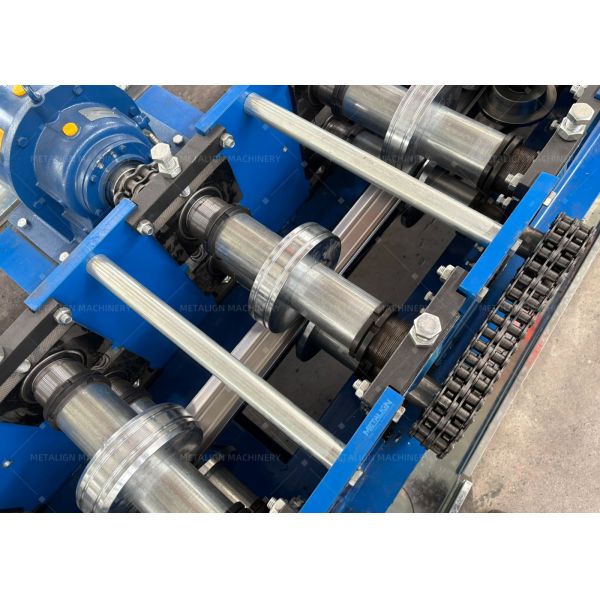 High Precision Hydraulic Punching Roll Forming Machine for C Bracing with 18 Stations and 5.5Kw Motor