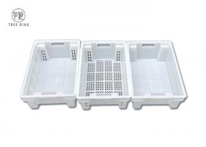 China 30 Litres Heavy Duty Plastic Stack Nest Containers For General Food Fishing Processing wholesale
