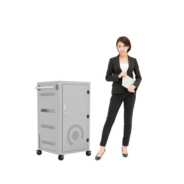 AC Charging DC Charging And USB Type-A Type-C Vault Storage IPad Charging Cabinet With Wheels