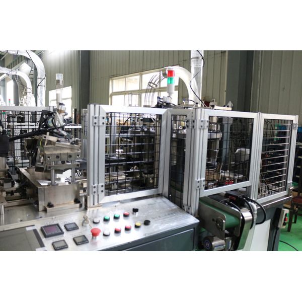 High Speed 26 Oz Food Doner Paper Container Machine 80 Cups Per Min