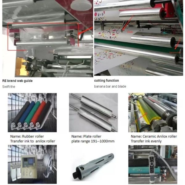 High Precision Flexo Printing Machine for Paper Bag Printing#8 Colors Paper Flexo Printing Machine 4 Color 10-120m/Min
