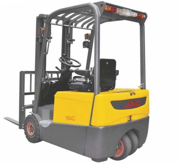 Quality Smaller Turning Radius Electric Powered Forklift 1.8 Ton Three Wheel One Rear Driving Whee Alternating Current 1800Kg for sale