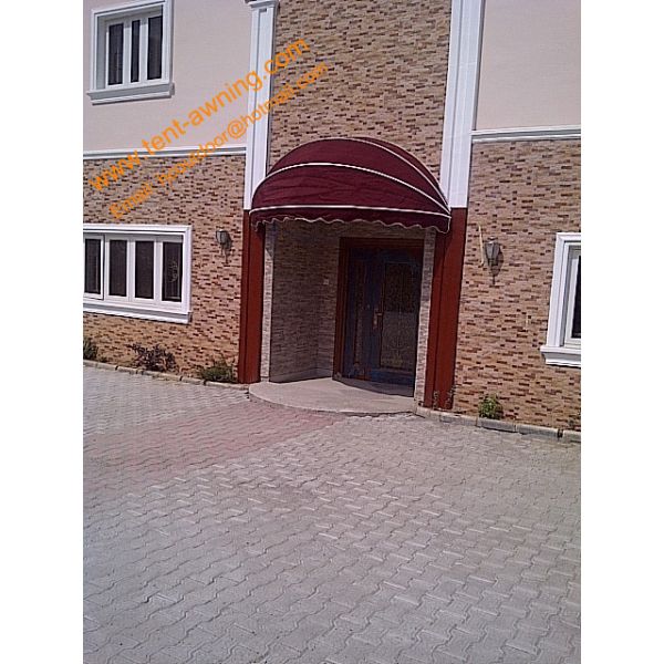 Aluminum Frame Waterproof Customized Size Door Canopy European Awnings